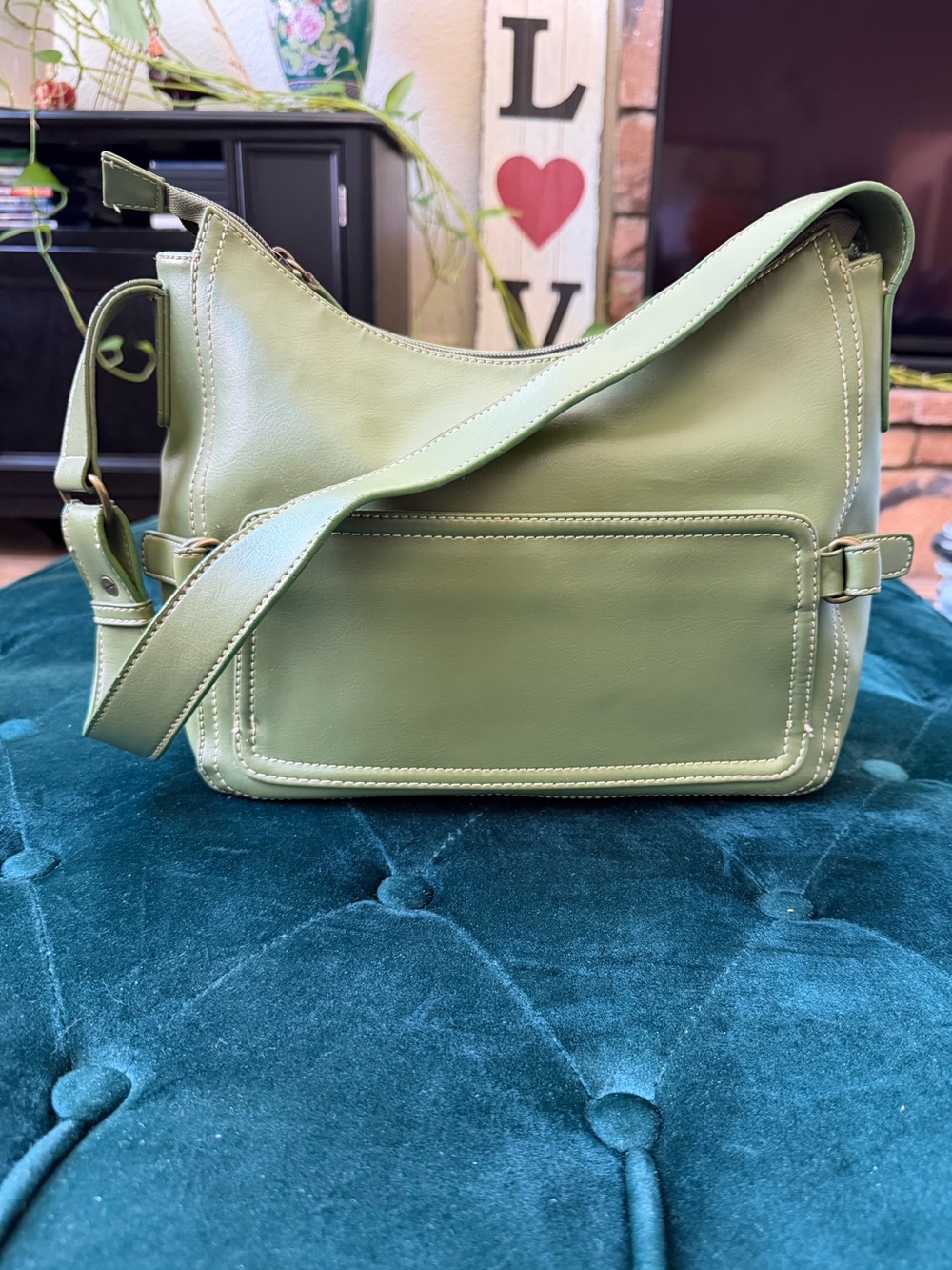 Dockers Olive Green Shoulder Bag